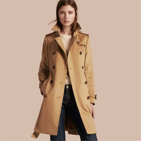 burberry kensington wool cashmere|kensington trench coat cashmere blend.